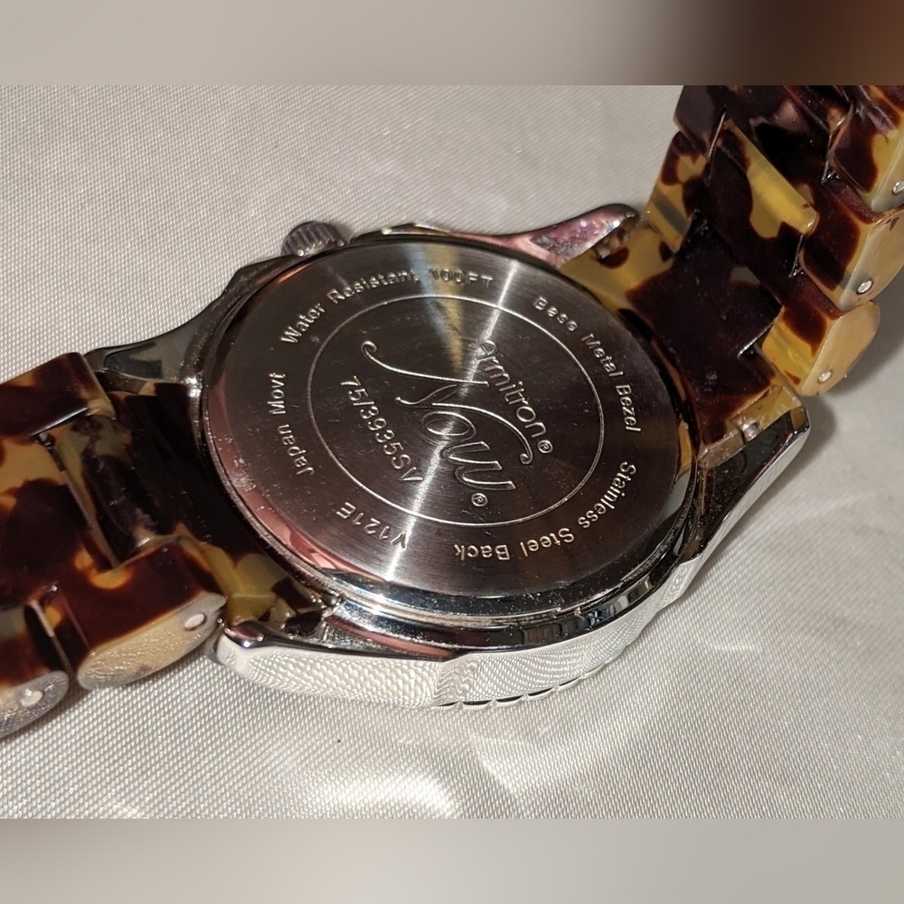 Armitron Now Women's Quartz Watch Crystal Bezel New Battery 75/3935SV WR 100ft - Picture 9 of 9
